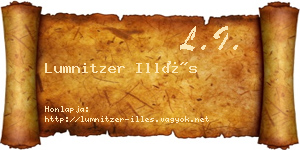 Lumnitzer Illés névjegykártya